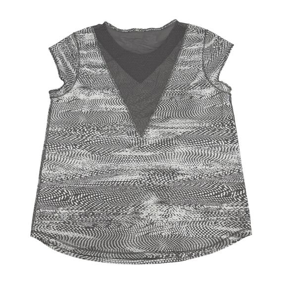 LULULEMON For The Run Short Sleeve Swerve Vapor Metal Grey Sz 8 - Picture 4 of 5